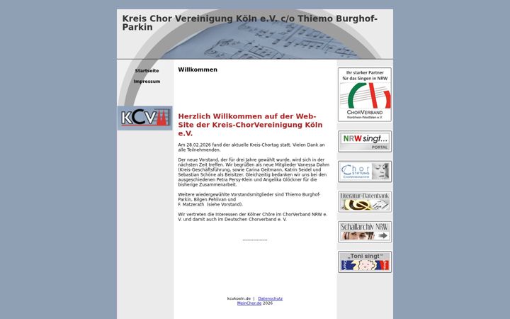 Screenshot of kcvkoeln.de