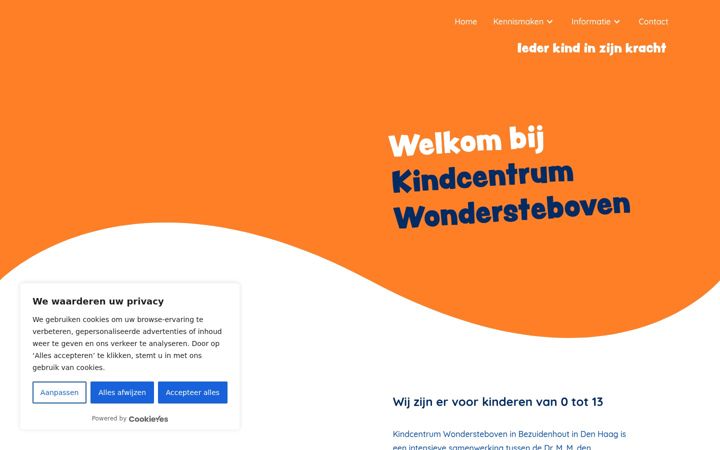 Screenshot of kcwondersteboven.nl