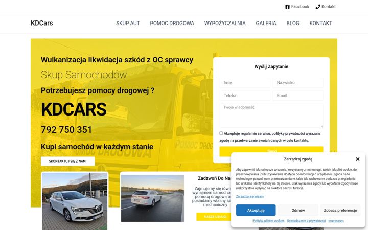 Screenshot of kd-cars.pl