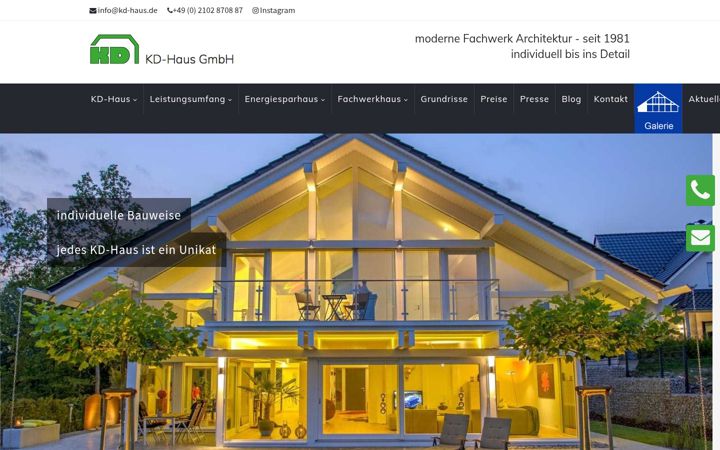 Screenshot of kd-haus.de