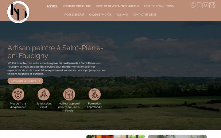 Screenshot of kd-peinture-net.fr