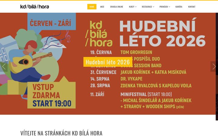 Screenshot of kdbilahora.cz