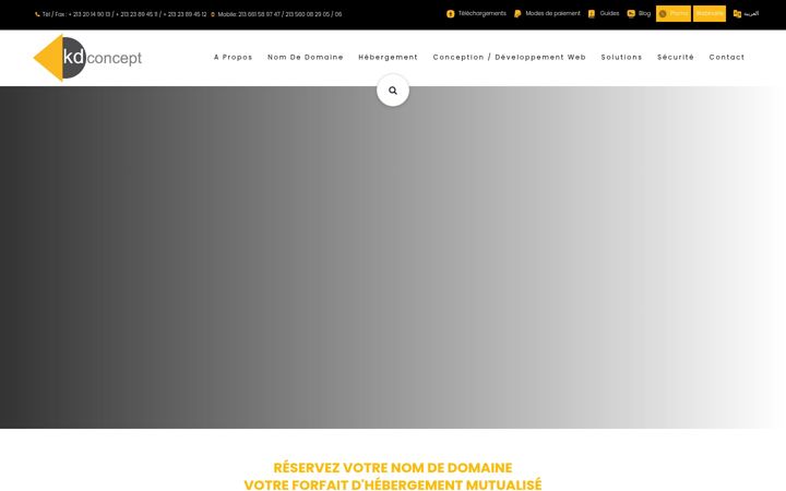 Screenshot of kdconcept.dz