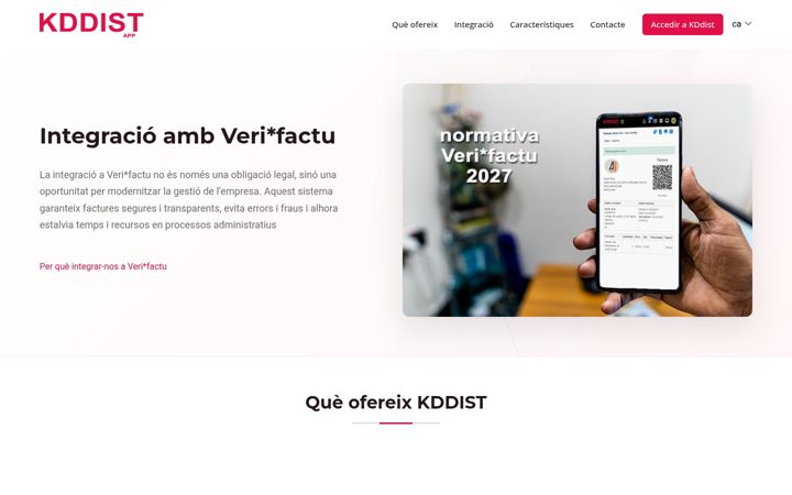 Screenshot of kddist.com