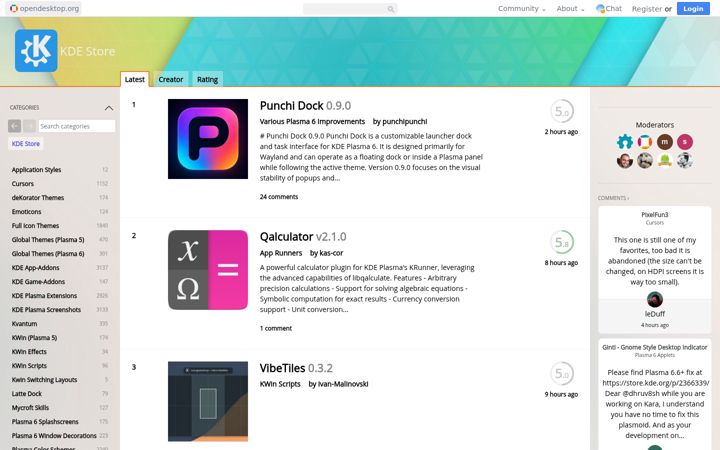 Screenshot of kde-apps.org