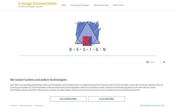 Screenshot of kdesign-eckental.de