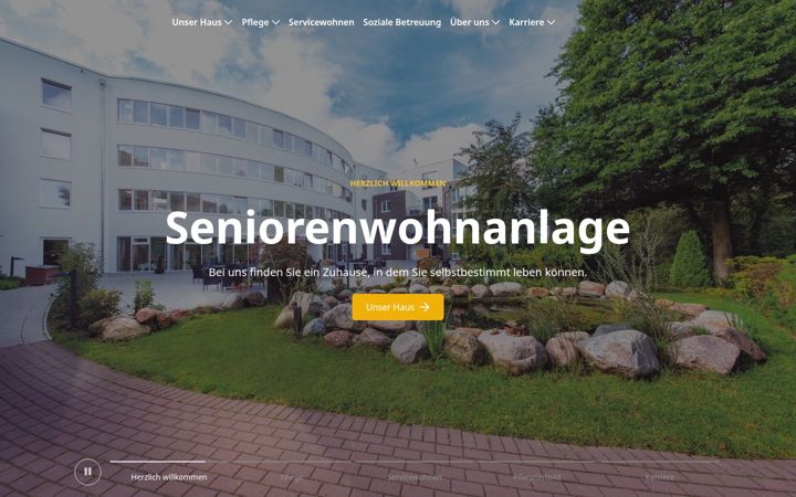 Screenshot of kdfeddersen-stiftung.de