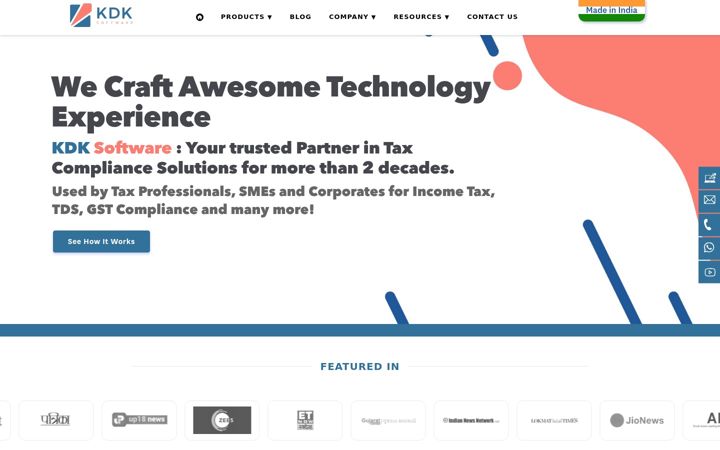 Screenshot of kdksoftware.com