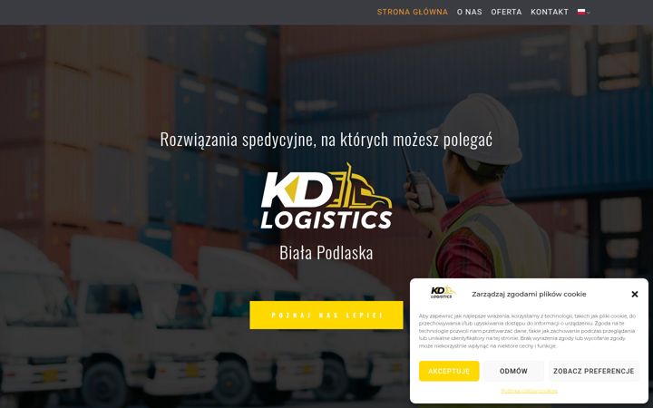 Screenshot of kdlogistics.eu
