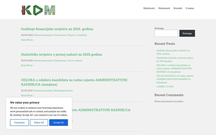 Ekraanipilt saidist kdmarkusica.hr