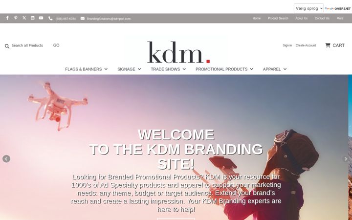 Screenshot of kdmbranding.com