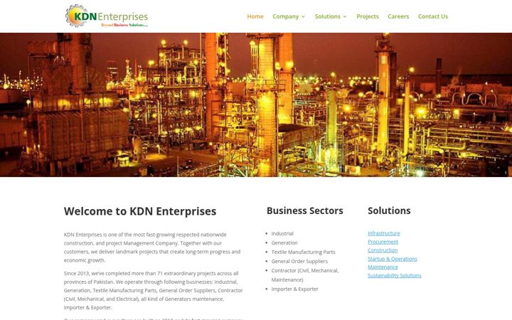 Screenshot of kdn-enterprises.com