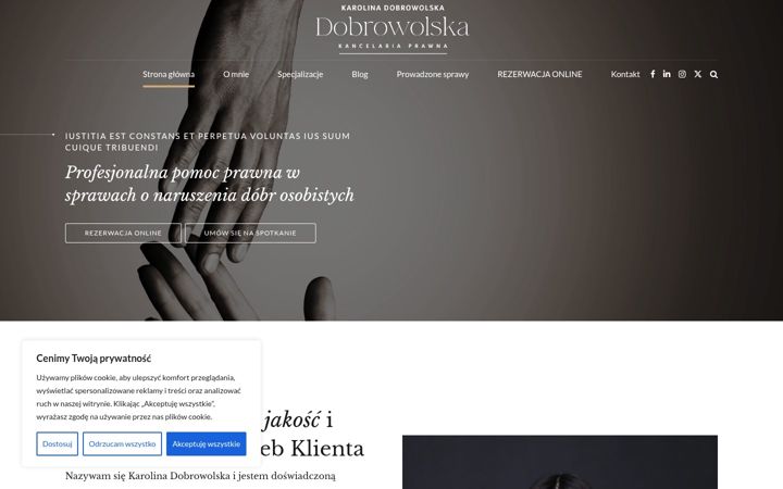 Screenshot of kdobrowolska.pl