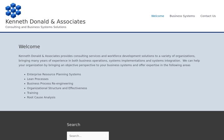 Posnetek zaslona kdonaldassociates.ca