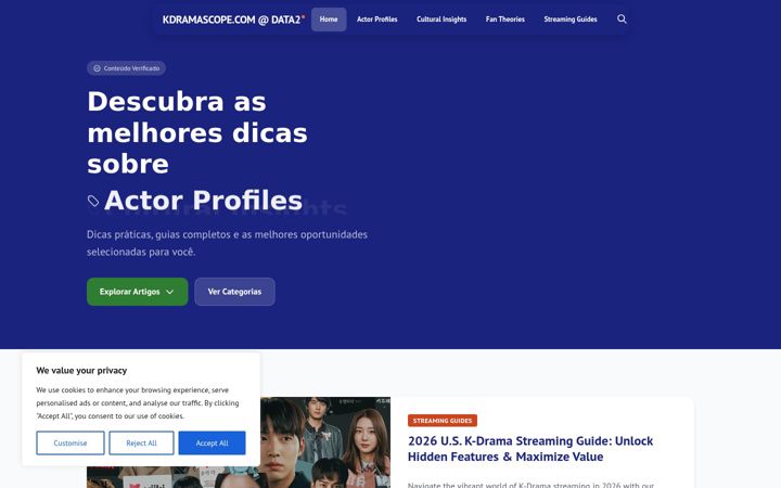 Screenshot of kdramascope.com