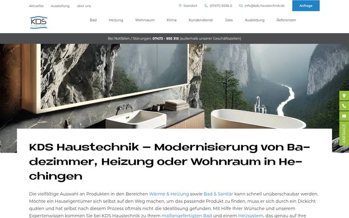 Screenshot of kds-haustechnik.de