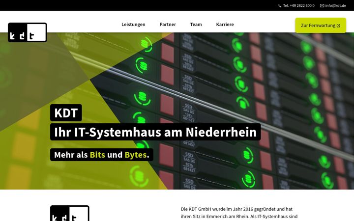 Screenshot of kdt.de