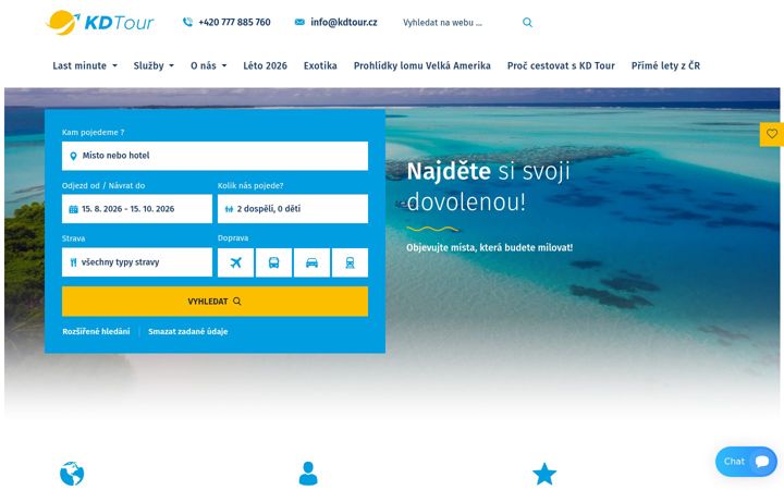 Screenshot of kdtour.cz
