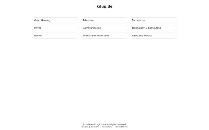 Screenshot of kdup.de