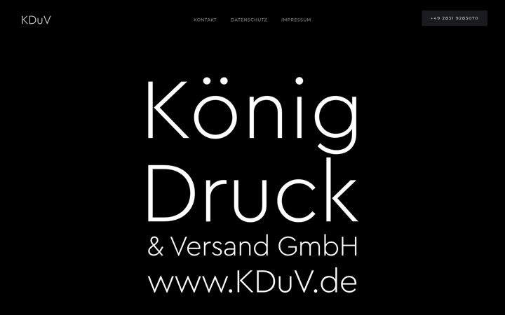 Screenshot of kduv.de