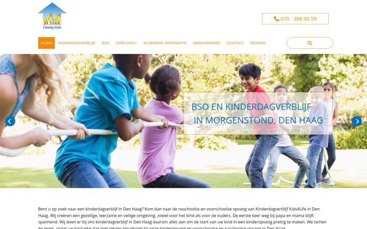 Screenshot of kdvkids4life.nl