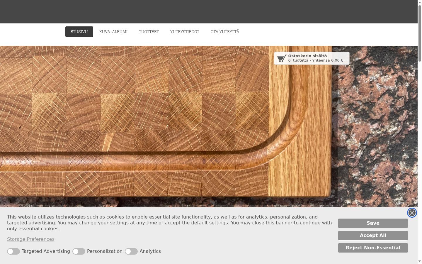Capture d'écran de la bannière de consentement affichée avant toute interaction