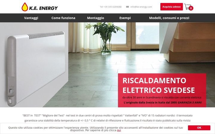 Screenshot of ke-energy.com
