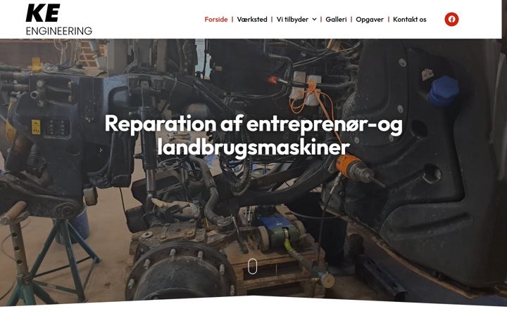Skärmbild av ke-engineering.dk