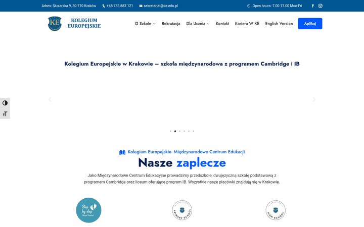 Screenshot of ke.edu.pl