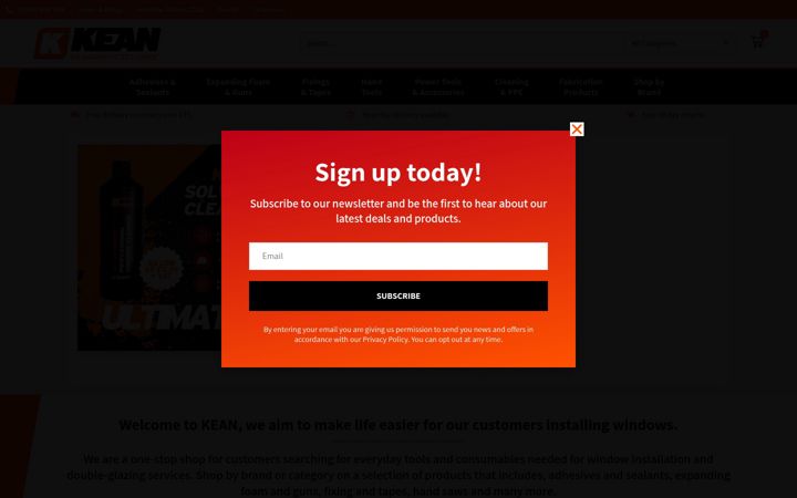 Screenshot of keantools.co.uk