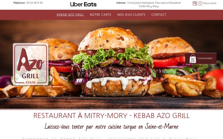 Screenshot of kebab-azo-grill.fr