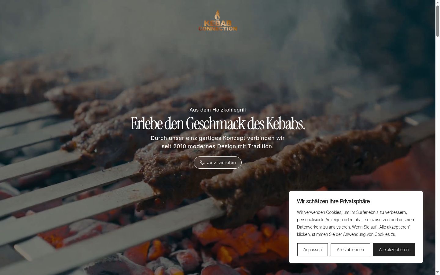 Screenshot van de toestemmingsbanner zoals getoond vóór enige interactie
