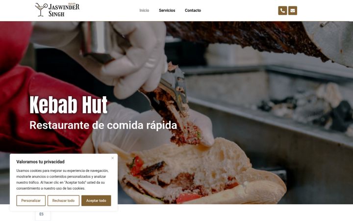 Screenshot of kebabhut.es