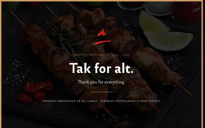 Skärmbild av kebabish.dk