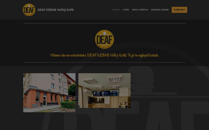 Screenshot of kebabkrtis.sk