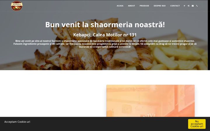 Screenshot of kebapci.ro
