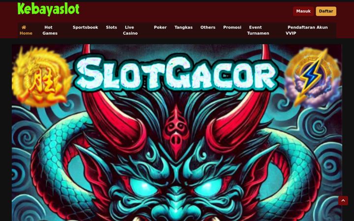 Screenshot of kebayaslot.com