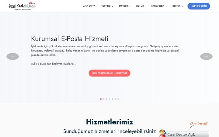 Ekraanipilt saidist kebirhost.com