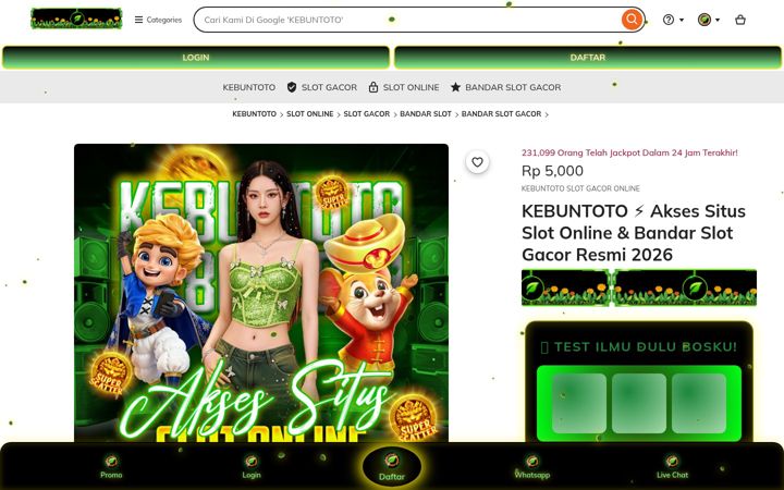 Screenshot of kebuntoto.gb.net