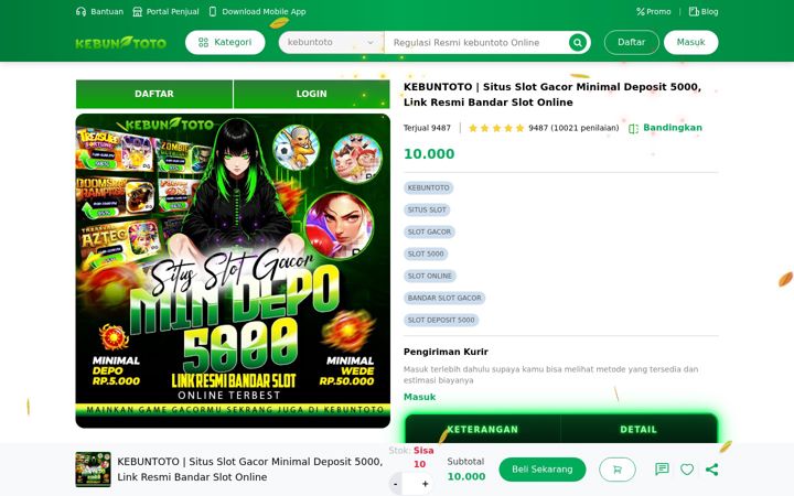 Screenshot of kebuntoto.in.net