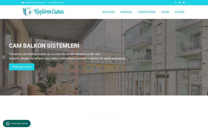 Screenshot of keciorencamci.com