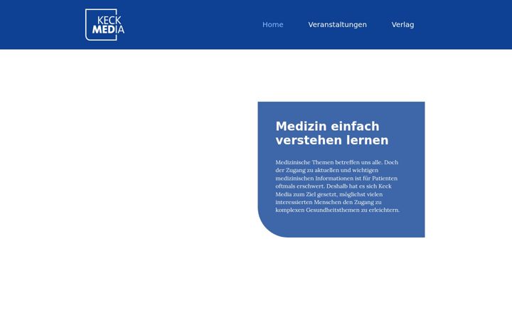 Screenshot of keck-media.com