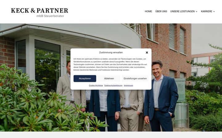 Screenshot of keck-partner.de