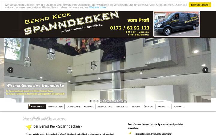 Screenshot of keck-spanndecken.de