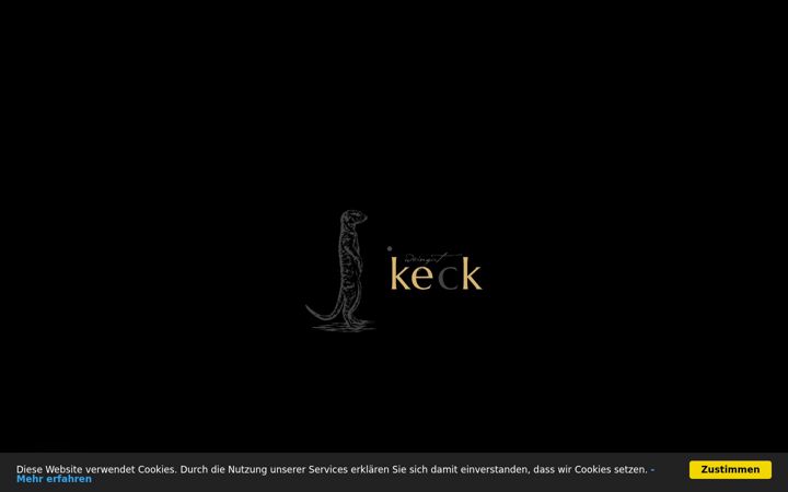 Screenshot of keck-weine.de