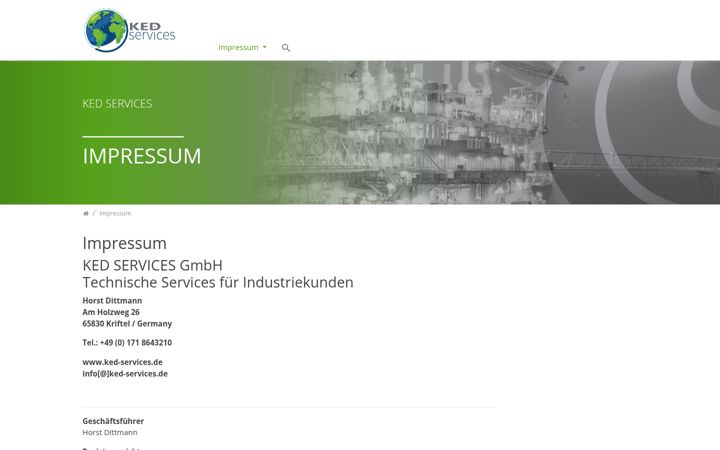 Screenshot of ked-engineering-services.de