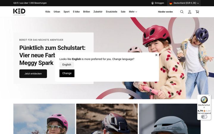 Screenshot of kedahead.de