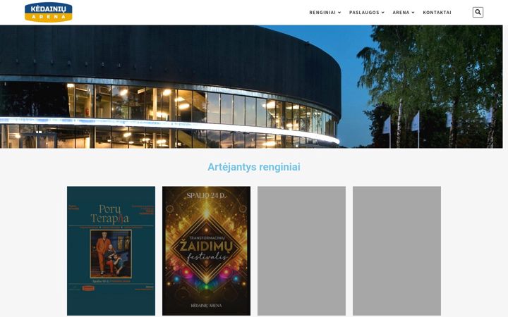 Screenshot of kedainiuarena.lt