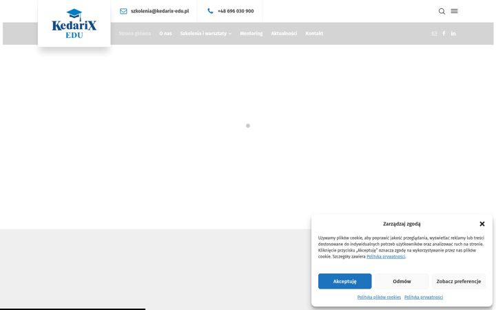 Screenshot of kedarix-edu.pl