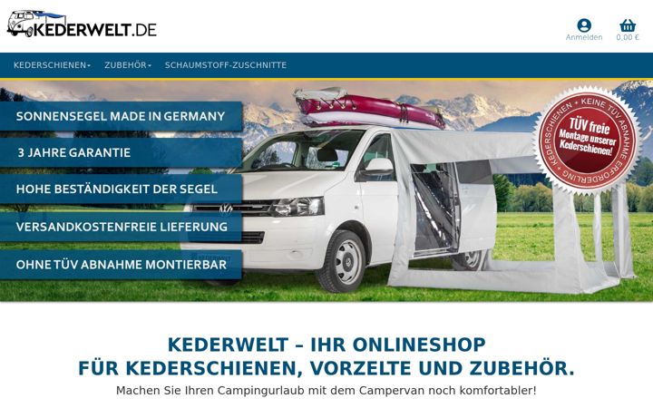 Screenshot of kederwelt.de